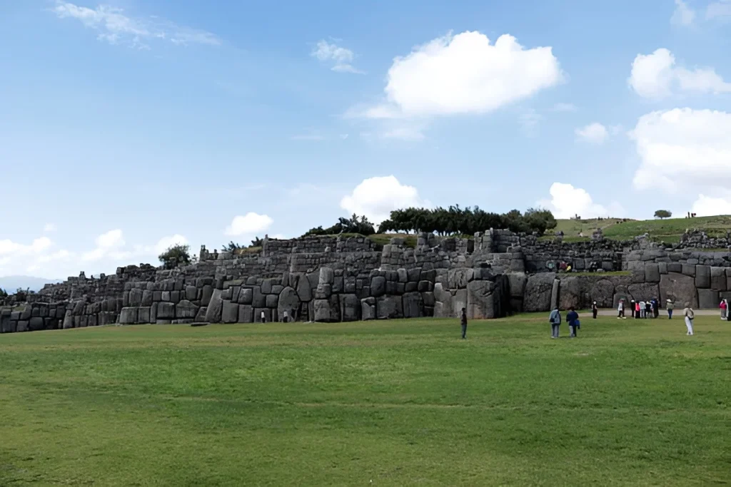 Sacsayhuaman fortress Cusco Peru with impressive Inca stone architecture and mountain views
