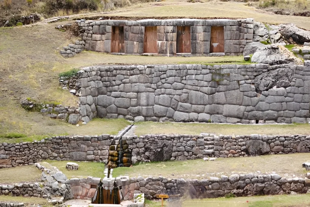 Tambomachay water temple Cusco Peru Inca fountains and ceremonial site with flowing water