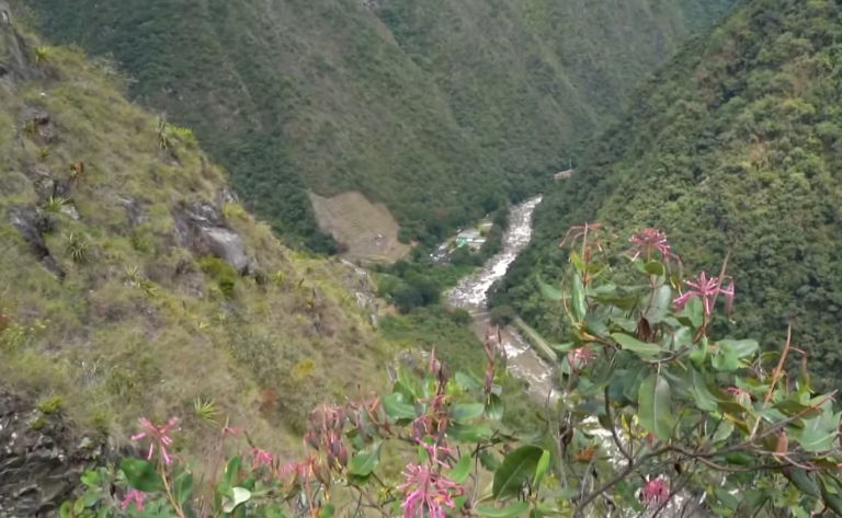 Inca Trail trek in Peru Andes with hikers and mountain landscapes