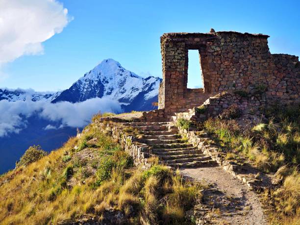 Inti Punku Sun Gate arrival to Machu Picchu on Inca Trail 2 days Peru