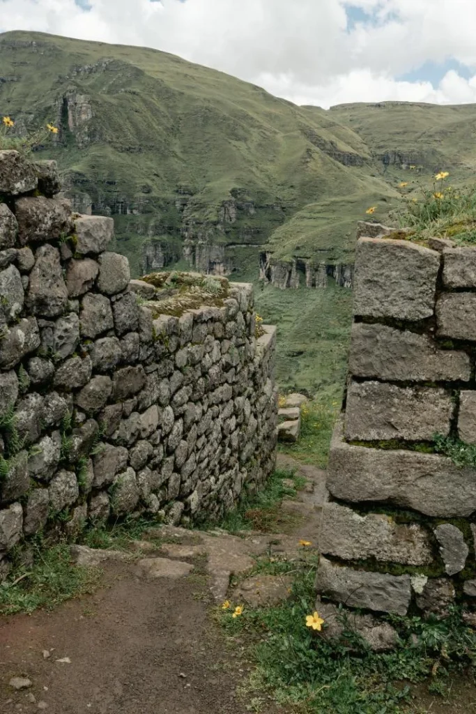 Waqrapukara off the beaten path hidden Inca fortress in Cusco Peru Andes