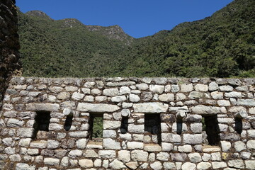 Wiñay Wayna ruins on Inca Trail 2 days trek to Machu Picchu Peru