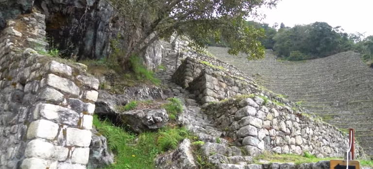 Wiñay Wayna scenic view on Inca Trail 4 days trek to Machu Picchu Peru