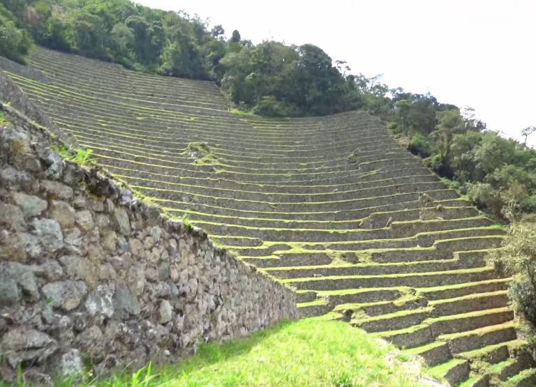 Wiñay Wayna terraces on Inca Trail 4 days trek to Machu Picchu Peru