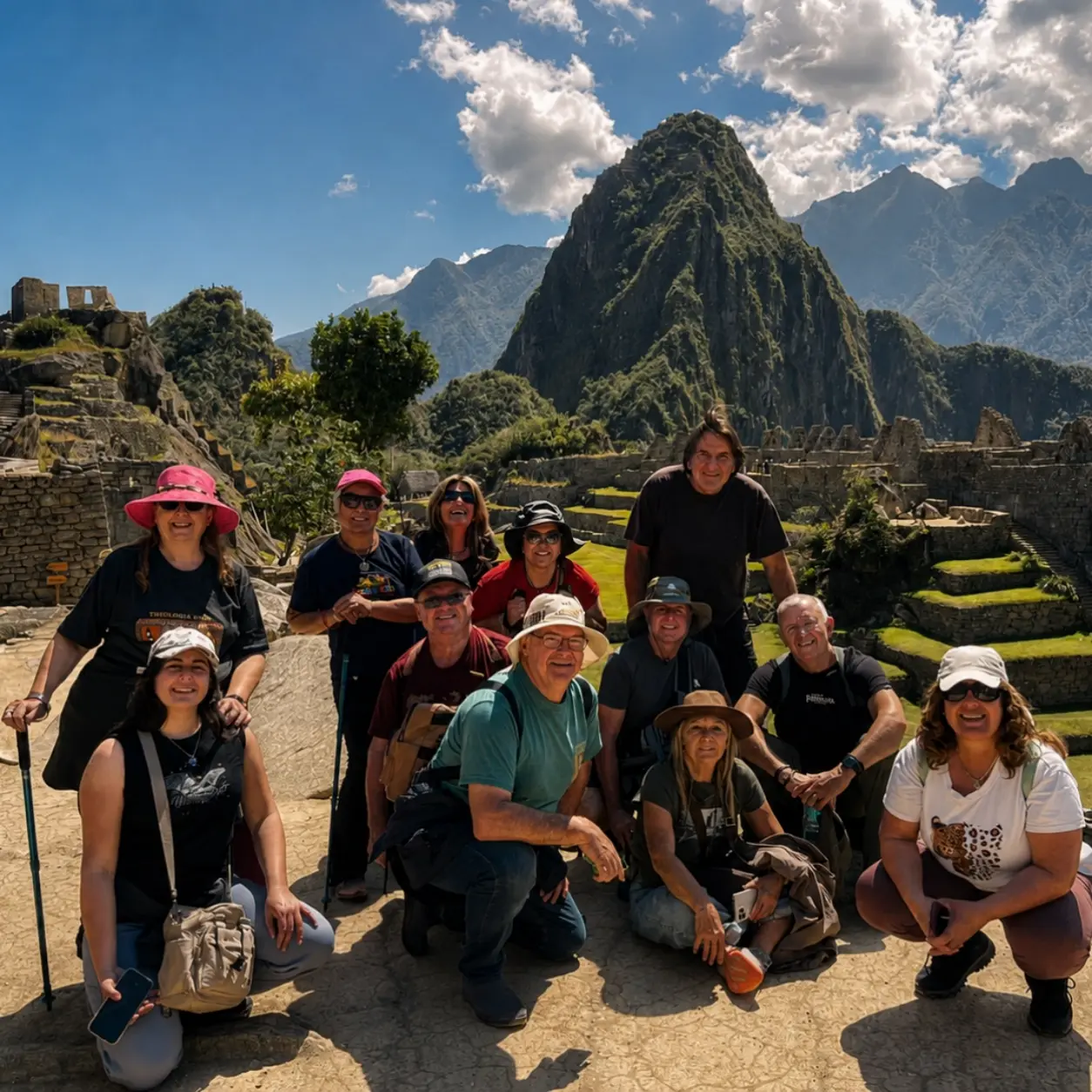 Travelers with Machupicchu Inka during a tour in Cusco, Peru