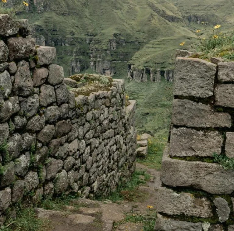 Waqrapukara off the beaten path hidden Inca fortress in Cusco Peru Andes